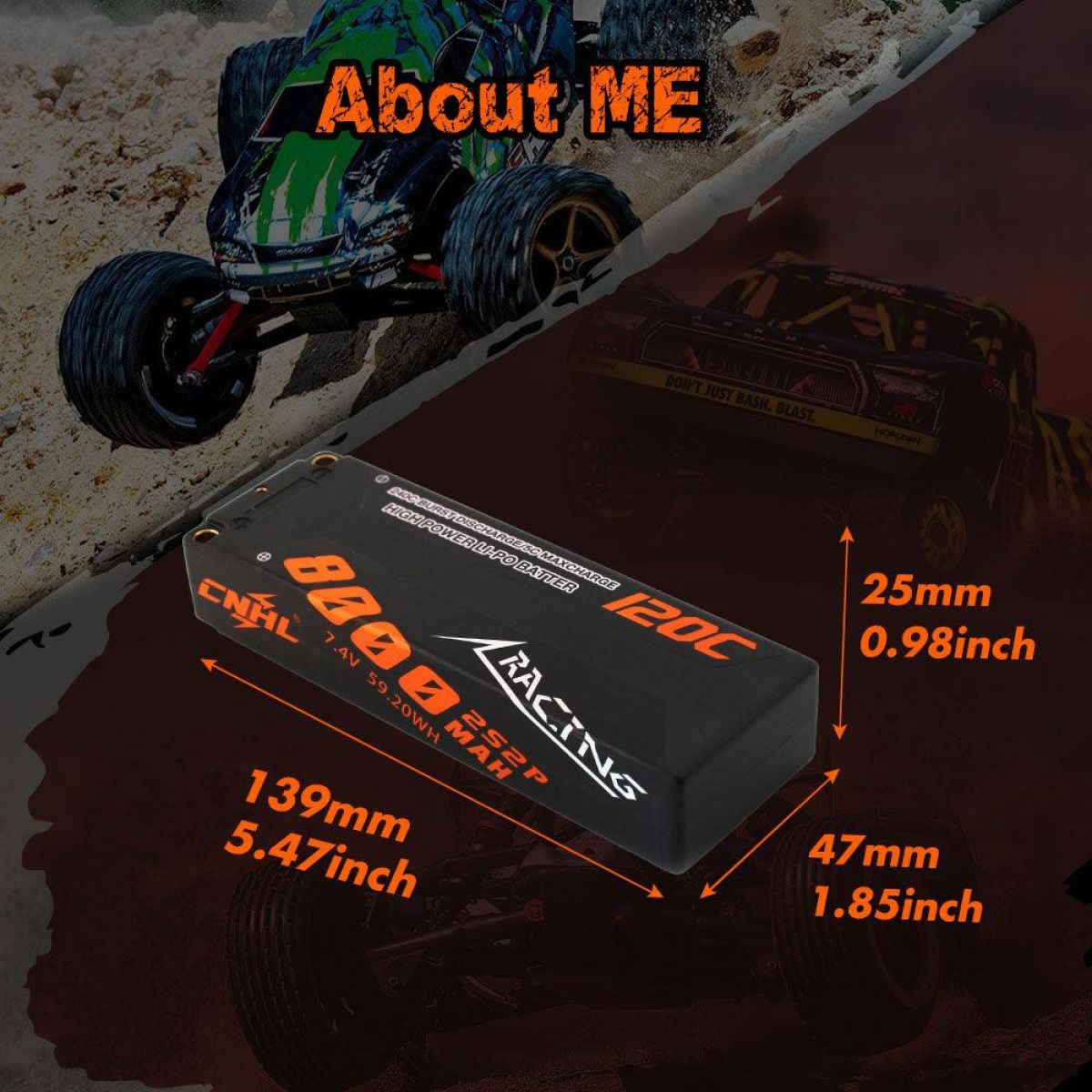 CNHL LiPo аккумулятор 2S/3S/4S 7.4V/11.1V/14.8V 4900–8000мАч 120C Hard Case EC5 для FPV дрона, авто, самолёта CNHL LiPo аккумулятор 2S/3S/4S 7.4V/11.1V/14.8V 4900–8000мАч 120C Hard Case EC5 для FPV дрона, авто, самолёта