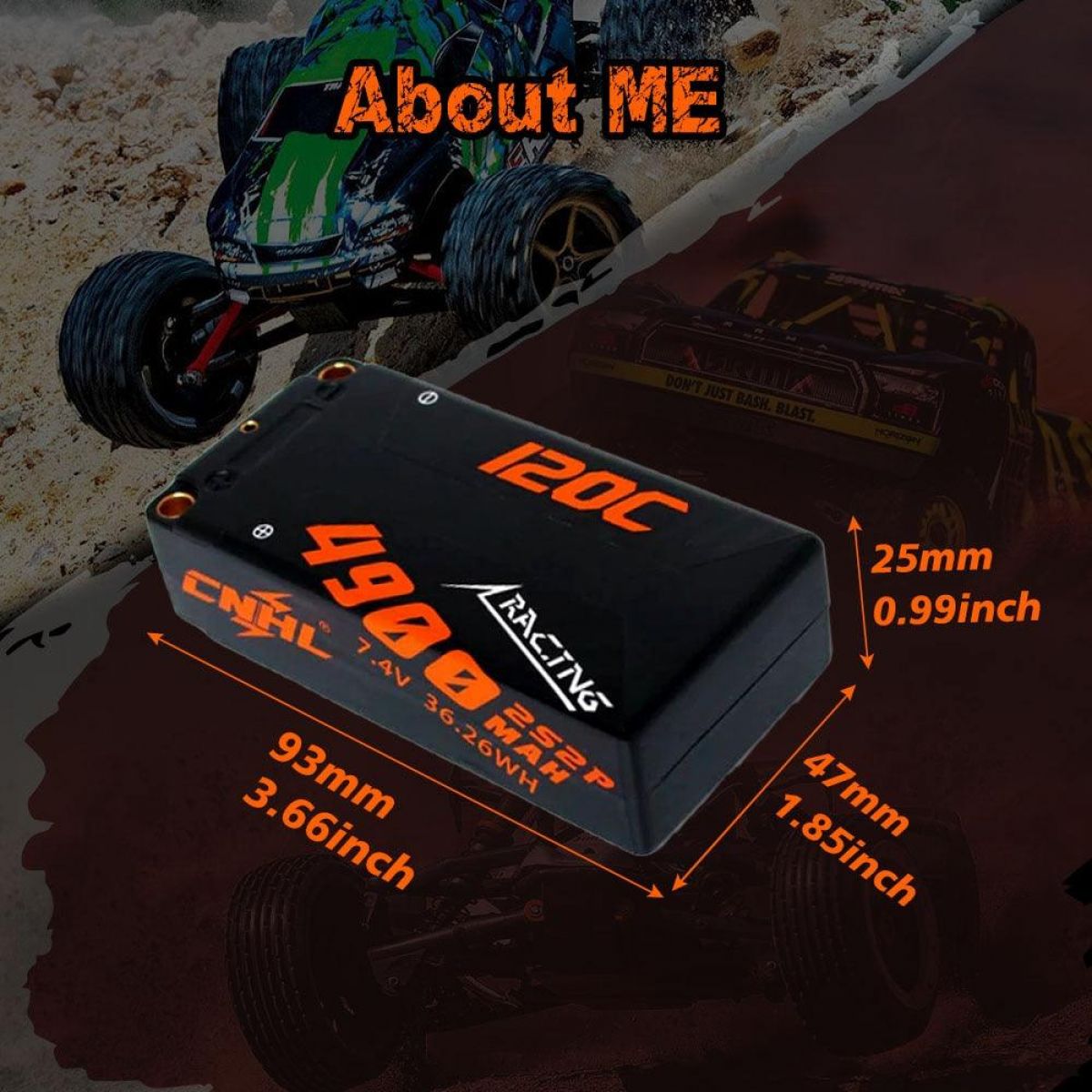 CNHL LiPo аккумулятор 2S/3S/4S 7.4V/11.1V/14.8V 4900–8000мАч 120C Hard Case EC5 для FPV дрона, авто, самолёта CNHL LiPo аккумулятор 2S/3S/4S 7.4V/11.1V/14.8V 4900–8000мАч 120C Hard Case EC5 для FPV дрона, авто, самолёта
