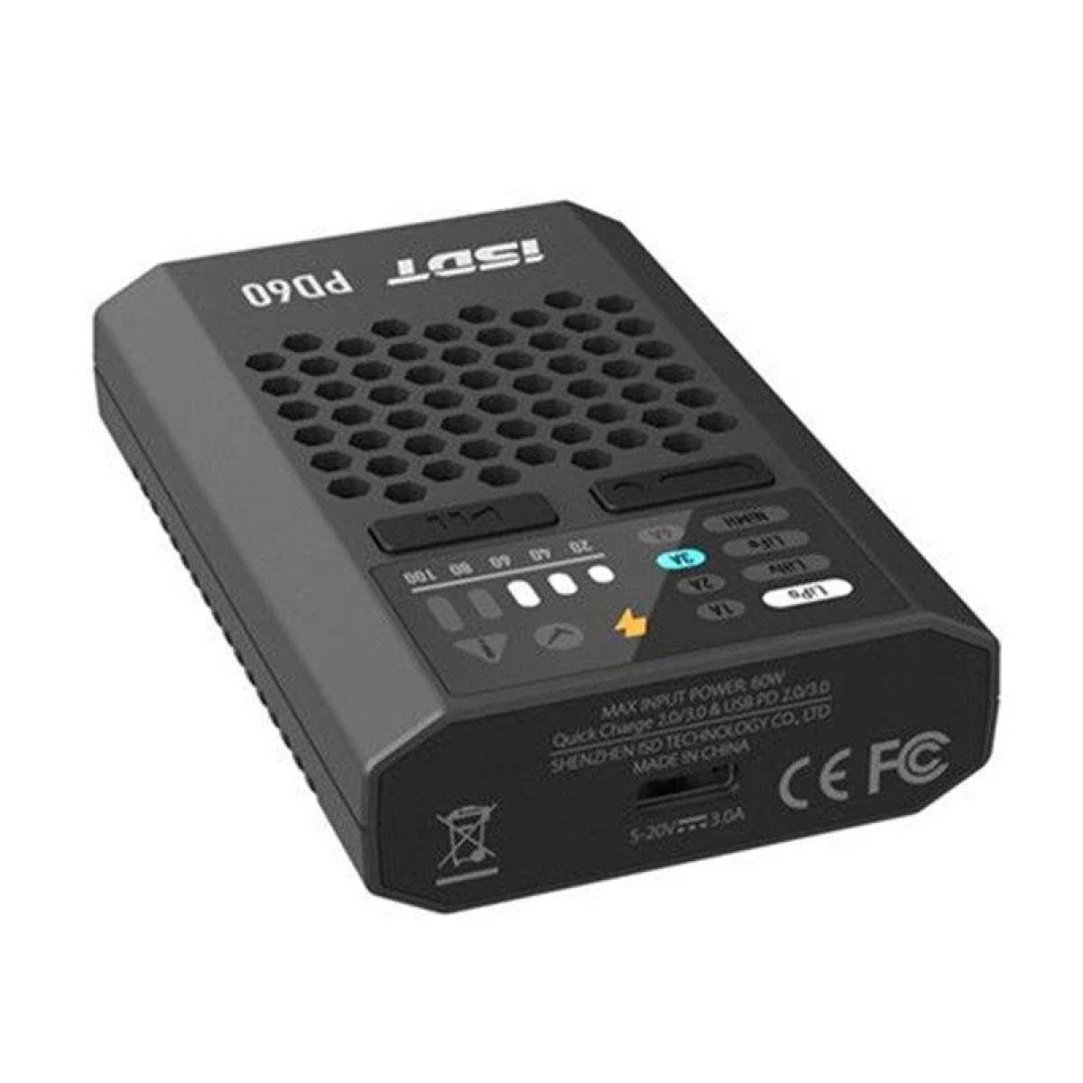 Зарядное устройство ISDT PD60 60Вт 6А Type-C для 1-4S Lipo LiHV LiFe NiMH/Cd батарей FPV дронов Зарядное устройство ISDT PD60 60Вт 6А Type-C для 1-4S Lipo LiHV LiFe NiMH/Cd батарей FPV дронов