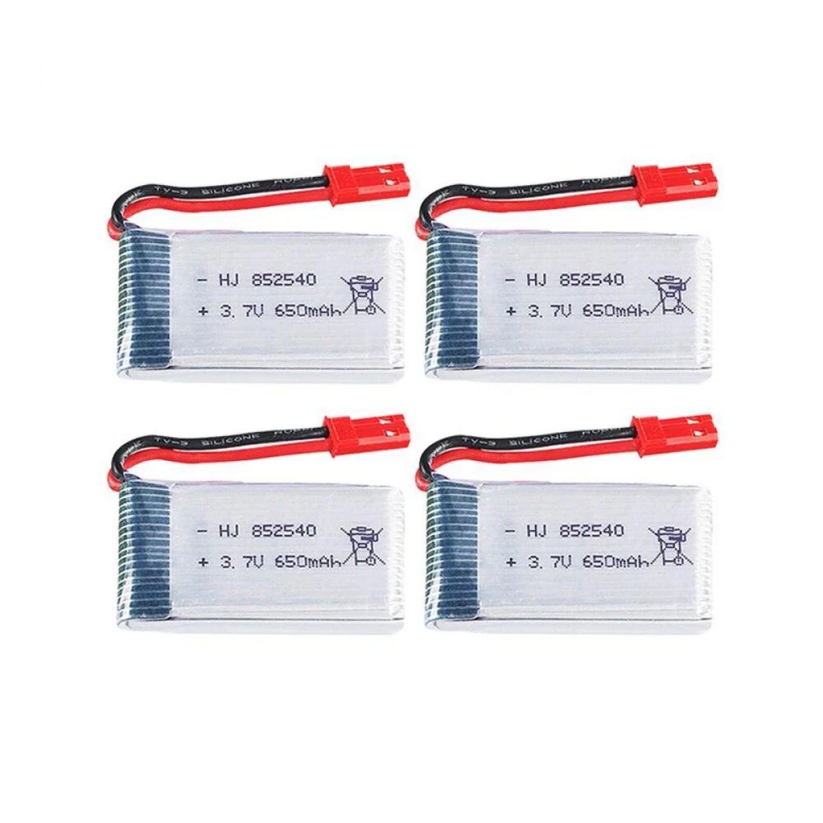 Аккумулятор LiPo 3.7В 650мАч для Syma X5c X5c-1 X5 H5c RC квадрокоптер, запасная батарея 2-6 шт Аккумулятор LiPo 3.7В 650мАч для Syma X5c X5c-1 X5 H5c RC квадрокоптер, запасная батарея 2-6 шт