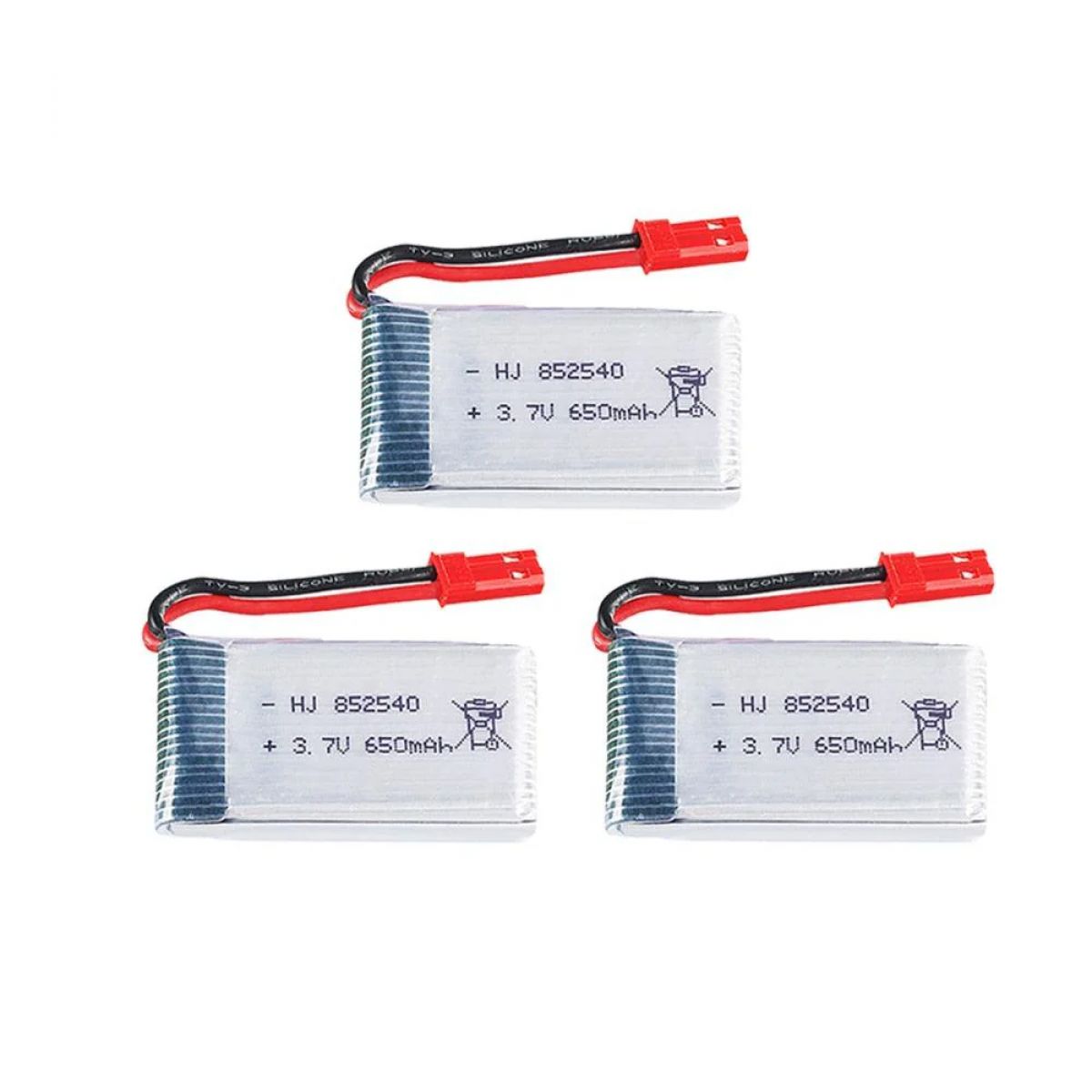 Аккумулятор LiPo 3.7В 650мАч для Syma X5c X5c-1 X5 H5c RC квадрокоптер, запасная батарея 2-6 шт Аккумулятор LiPo 3.7В 650мАч для Syma X5c X5c-1 X5 H5c RC квадрокоптер, запасная батарея 2-6 шт