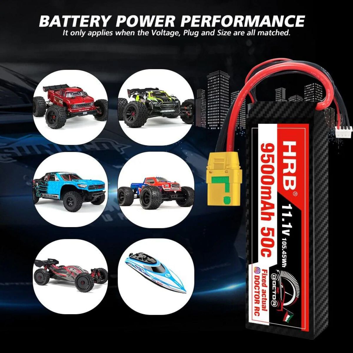 HRB 3S LiPo аккумулятор 11.1В 9500мАч 120C Hard Case XT60/EC2/EC3/EC5/XT90/XT30 для RC моделей HRB 3S LiPo аккумулятор 11.1В 9500мАч 120C Hard Case XT60/EC2/EC3/EC5/XT90/XT30 для RC моделей