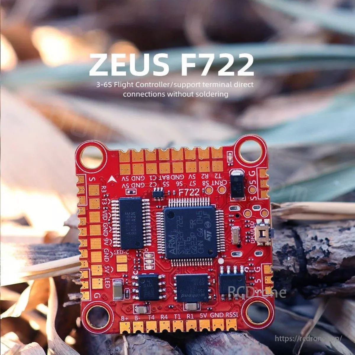 Контроллер полёта HGLRC Zeus F722 F7 3-6S с датчиком BMI270 для дронов Betaflight/Emuflight/iNav Контроллер полёта HGLRC Zeus F722 F7 3-6S с датчиком BMI270 для дронов Betaflight/Emuflight/iNav