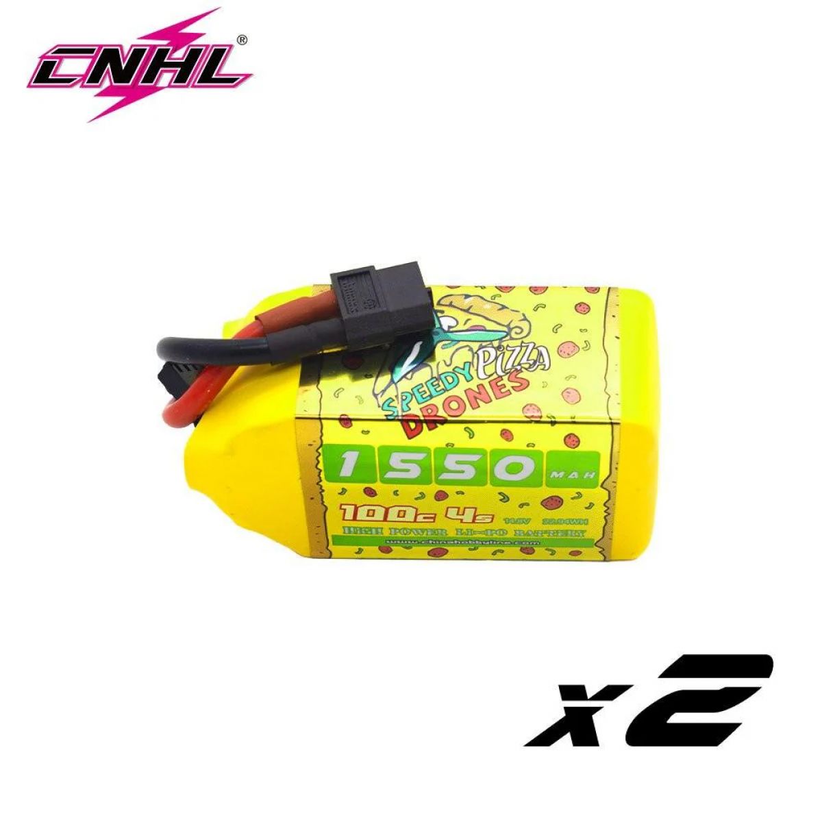 2 шт. CNHL 4S/6S 14.8В/22.2В Lipo аккумулятор XT60 1100/1300/1500mAh 100C для FPV дрона и квадрокоптера 2 шт. CNHL 4S/6S 14.8В/22.2В Lipo аккумулятор XT60 1100/1300/1500mAh 100C для FPV дрона и квадрокоптера