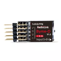 Контроллер полёта RadioLink Byme-D Mini для дельта-крыла (SBUS/PPM, 3 режима, 4.5г, 3-осевой гироскоп)