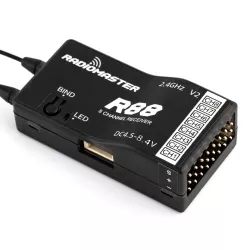 Приёмник RadioMaster R88 V2 2.4ГГц 8 каналов PWM/Sbus, до 1 км, для дронов и радиомоделей
