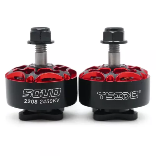 YSIDO SCUD 2208 1850KV / 2450KV 3-6S бесколлекторный мотор для 5" FPV дрона и авиамодели