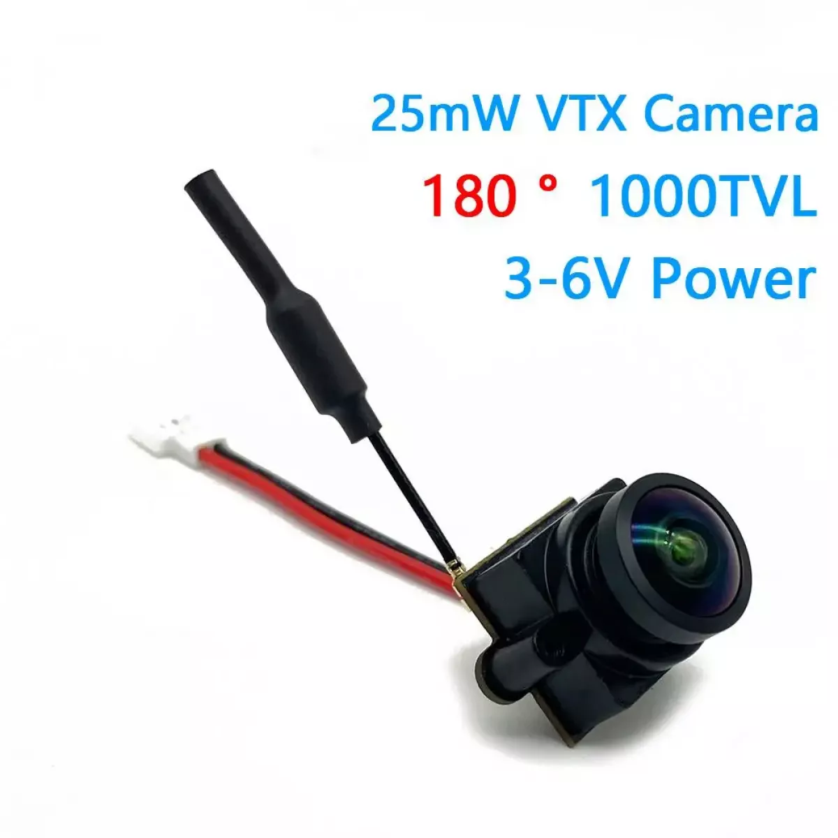 RXCRC 5.8G FPV 48CH 25mW VTX-CAM с камерой 1000TVL 180° для гоночных дронов и FPV частей RXCRC 5.8G FPV 48CH 25mW VTX-CAM с камерой 1000TVL 180° для гоночных дронов и FPV частей