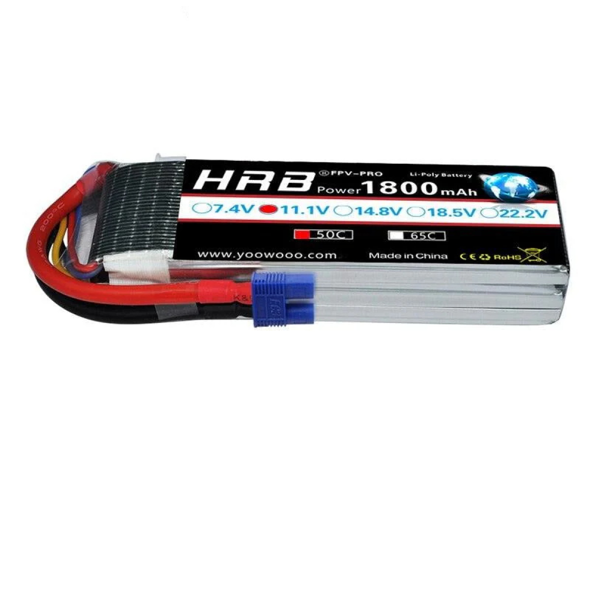 HRB Lipo аккумулятор 2S 3S 4S 5S 6S 1300-2600mAh EC3 7.4-22.2V для самолётов и дронов RC HRB Lipo аккумулятор 2S 3S 4S 5S 6S 1300-2600mAh EC3 7.4-22.2V для самолётов и дронов RC