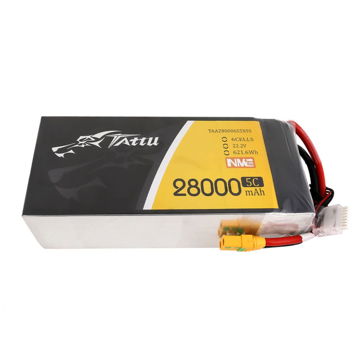Аккумулятор Tattu 28000mAh 6S 5C 22.2V NMC LiPo с разъёмом XT90S Аккумулятор Tattu 28000mAh 6S 5C 22.2V NMC LiPo с разъёмом XT90S