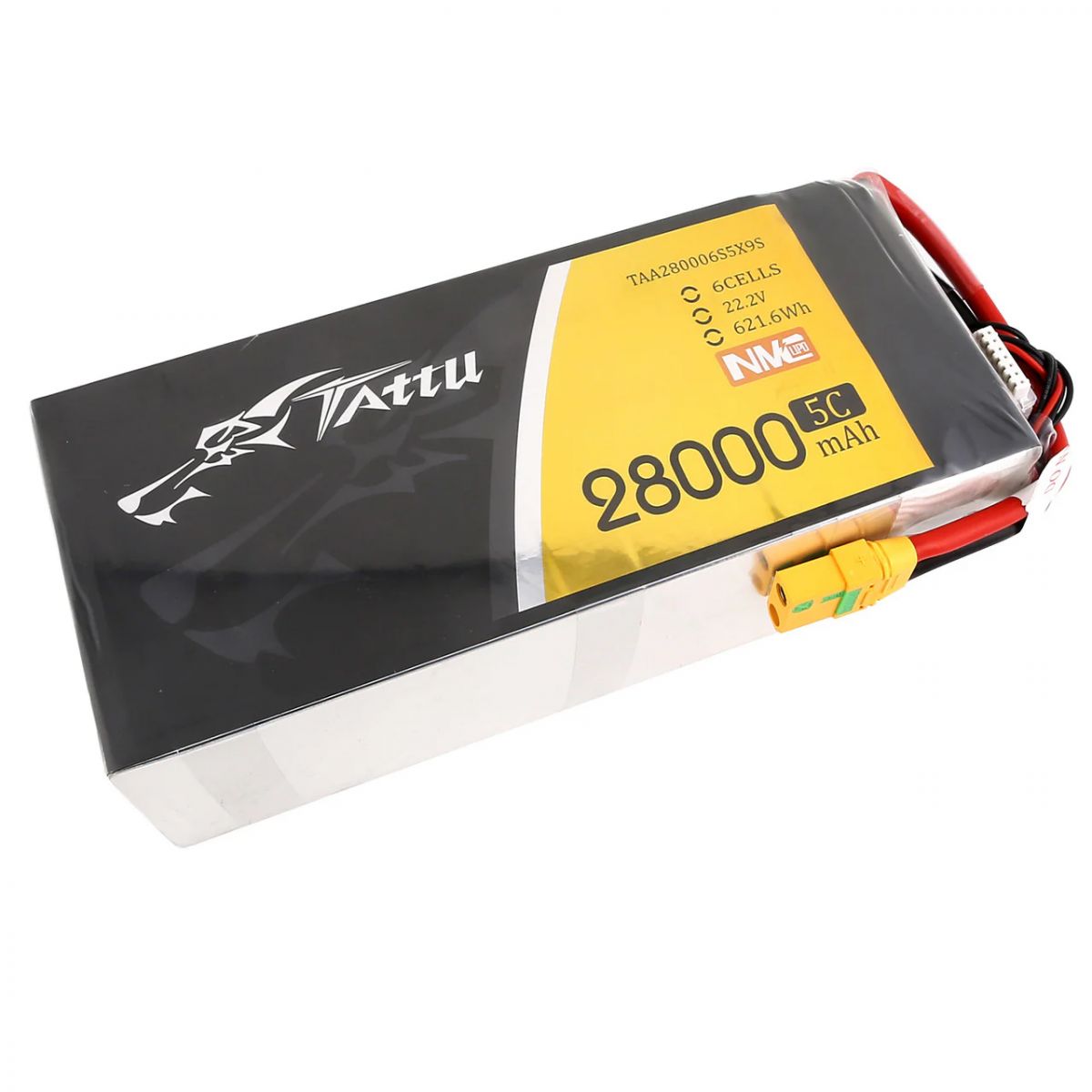 Аккумулятор Tattu 28000mAh 6S 5C 22.2V NMC LiPo с разъёмом XT90S Аккумулятор Tattu 28000mAh 6S 5C 22.2V NMC LiPo с разъёмом XT90S