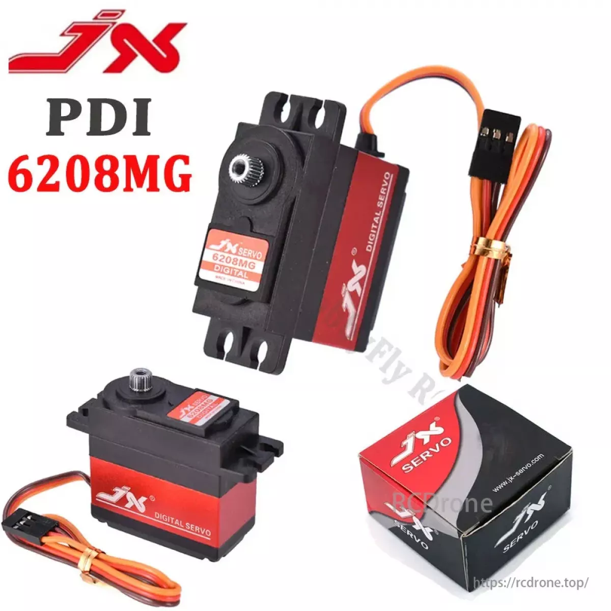 JX Servo PDI-6208MG — цифровой корлесс-серво 8кг 120° металлические шестерни для RC моделей JX Servo PDI-6208MG — цифровой корлесс-серво 8кг 120° металлические шестерни для RC моделей