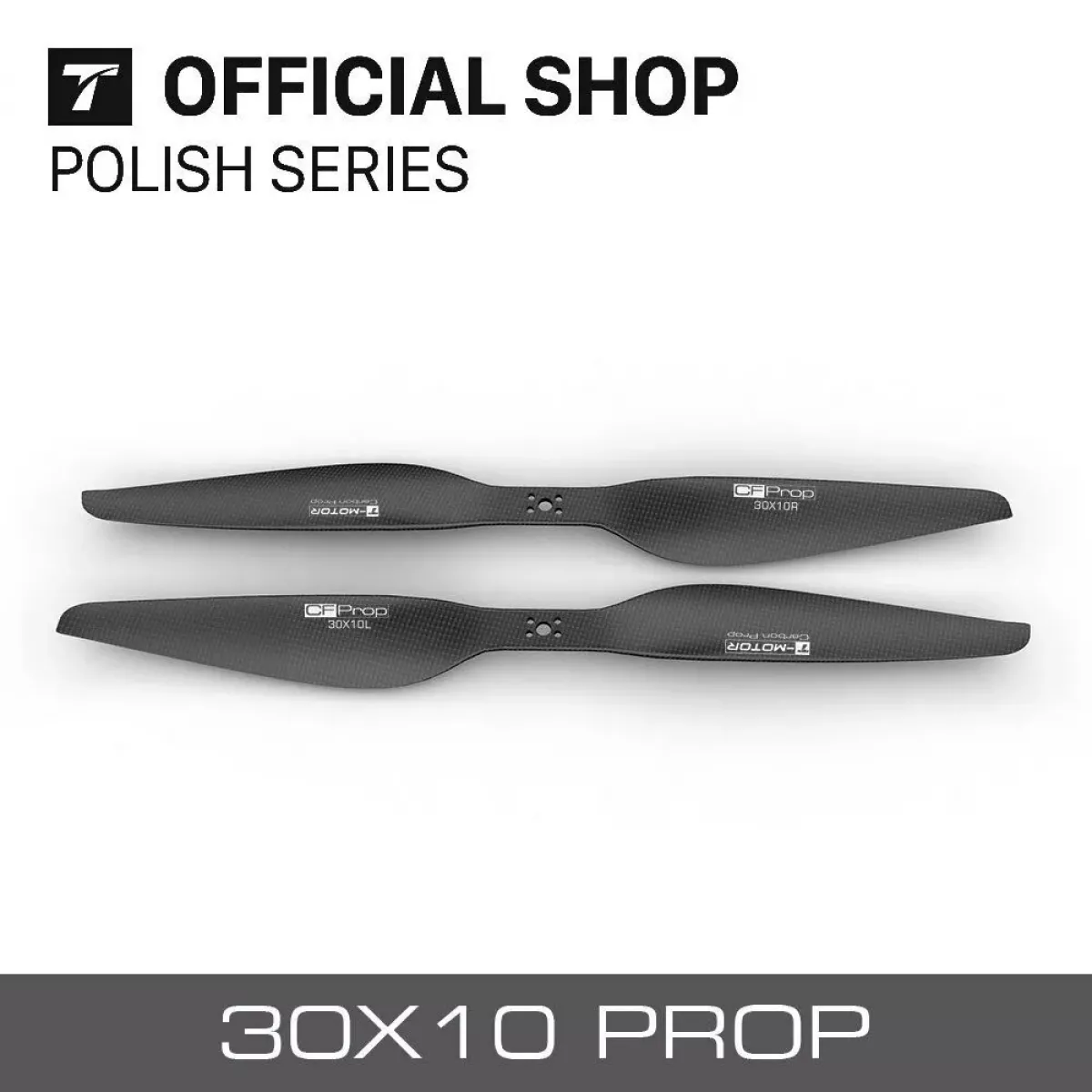 T-motor P30x10 CF карбоновый пропеллер для тяжёлых дронов, 2 шт./пара, полированная балансировка T-motor P30x10 CF карбоновый пропеллер для тяжёлых дронов, 2 шт./пара, полированная балансировка