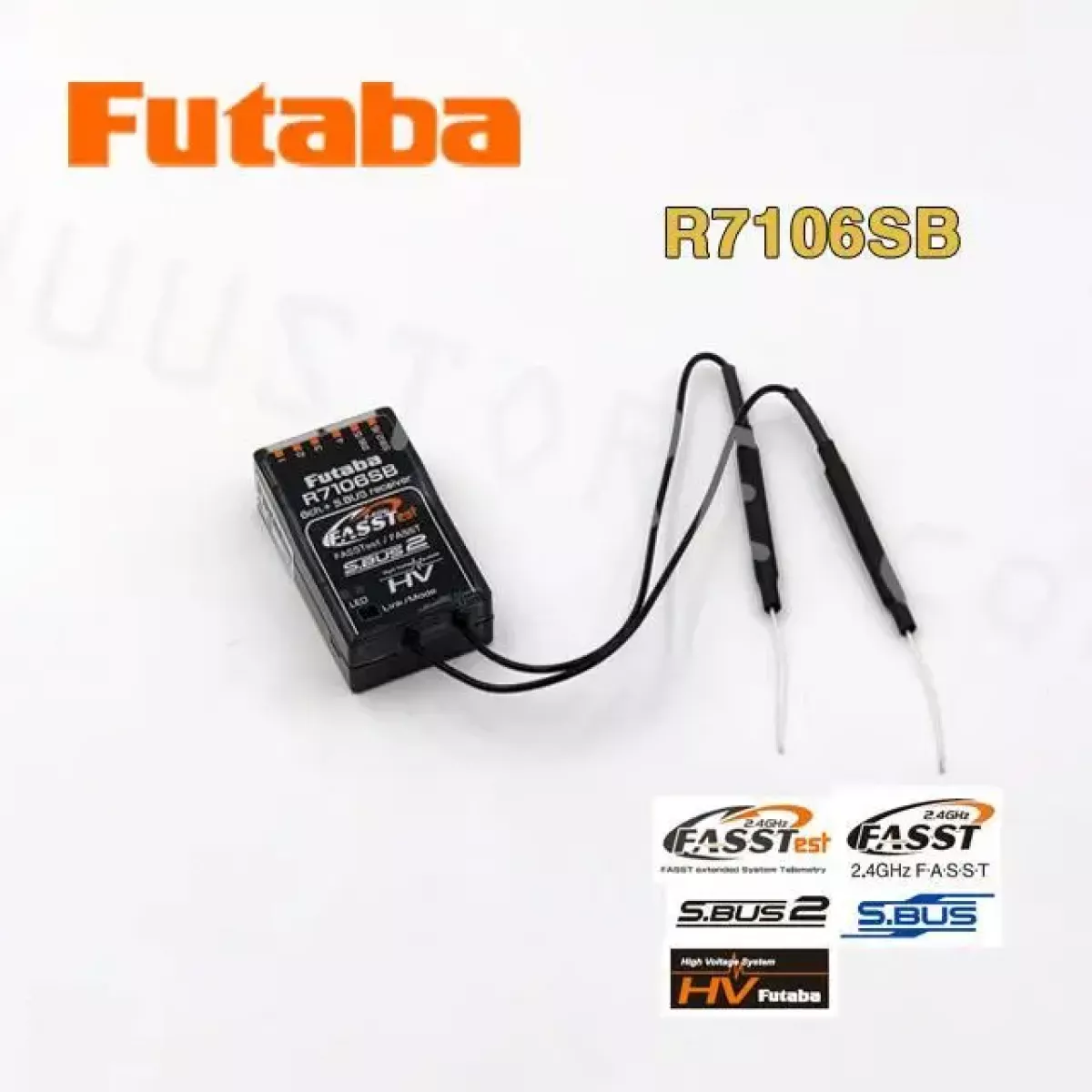 Приёмник Futaba R7106SB 2.4GHz 6-канальный FASST/FASSTest S.Bus2 S.Bus HV Приёмник Futaba R7106SB 2.4GHz 6-канальный FASST/FASSTest S.Bus2 S.Bus HV