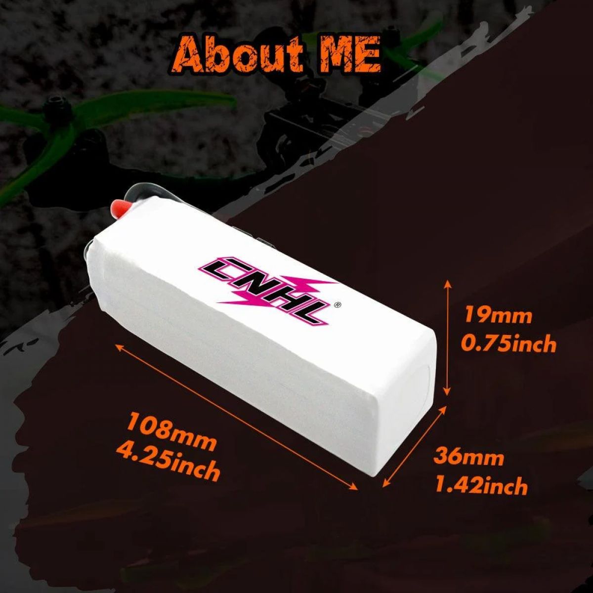 Аккумулятор CNHL 7.4V 2200mAh Lipo 2S 40C с разъёмом T Dean для FPV дронов, самолётов, вертолётов Аккумулятор CNHL 7.4V 2200mAh Lipo 2S 40C с разъёмом T Dean для FPV дронов, самолётов, вертолётов