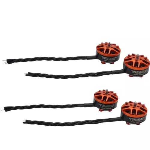 Бесколлекторные моторы YSIDO 1404 3850KV/4650KV (4 шт) для 2–4S FPV Toothpick гоночных дронов