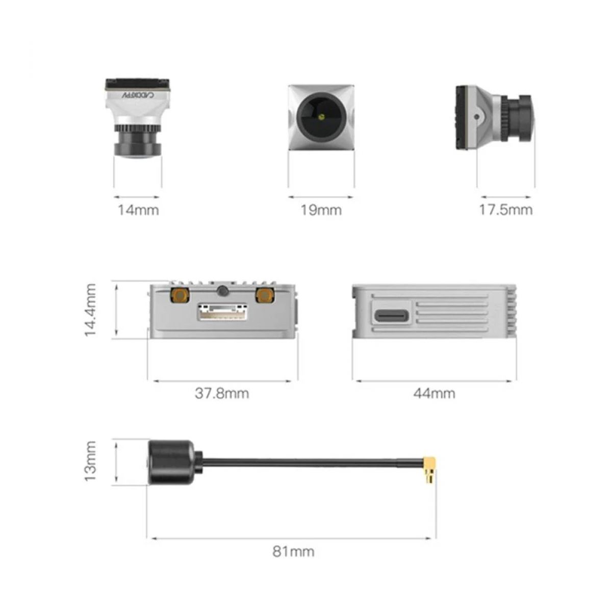 CADDX FPV Polar Air Unit и Polar Vista Kit для DJI FPV Очков V2, Starlight HD, 720p/60fps, оригинал CADDX FPV Polar Air Unit и Polar Vista Kit для DJI FPV Очков V2, Starlight HD, 720p/60fps, оригинал