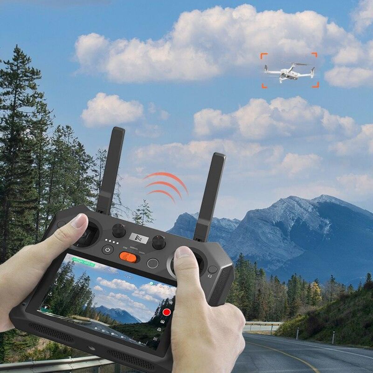Пульт FIMI TX10 с экраном для дрона FIMI X8 SE 2022/V2 — запасная часть, передатчик Пульт FIMI TX10 с экраном для дрона FIMI X8 SE 2022/V2 — запасная часть, передатчик