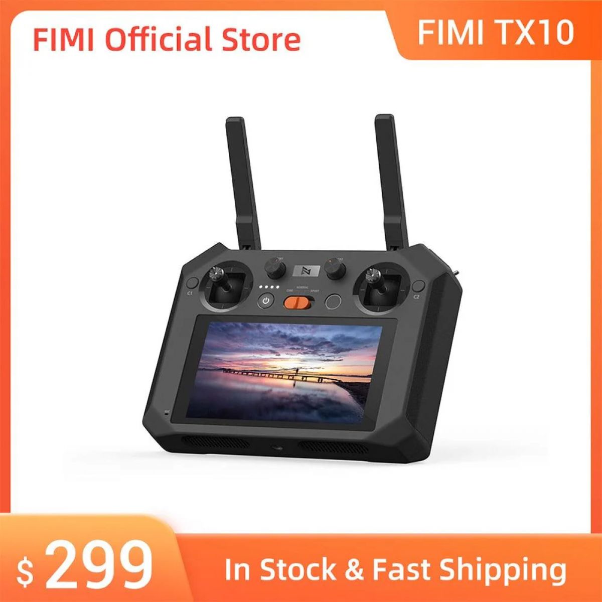 Пульт FIMI TX10 с экраном для дрона FIMI X8 SE 2022/V2 — запасная часть, передатчик Пульт FIMI TX10 с экраном для дрона FIMI X8 SE 2022/V2 — запасная часть, передатчик