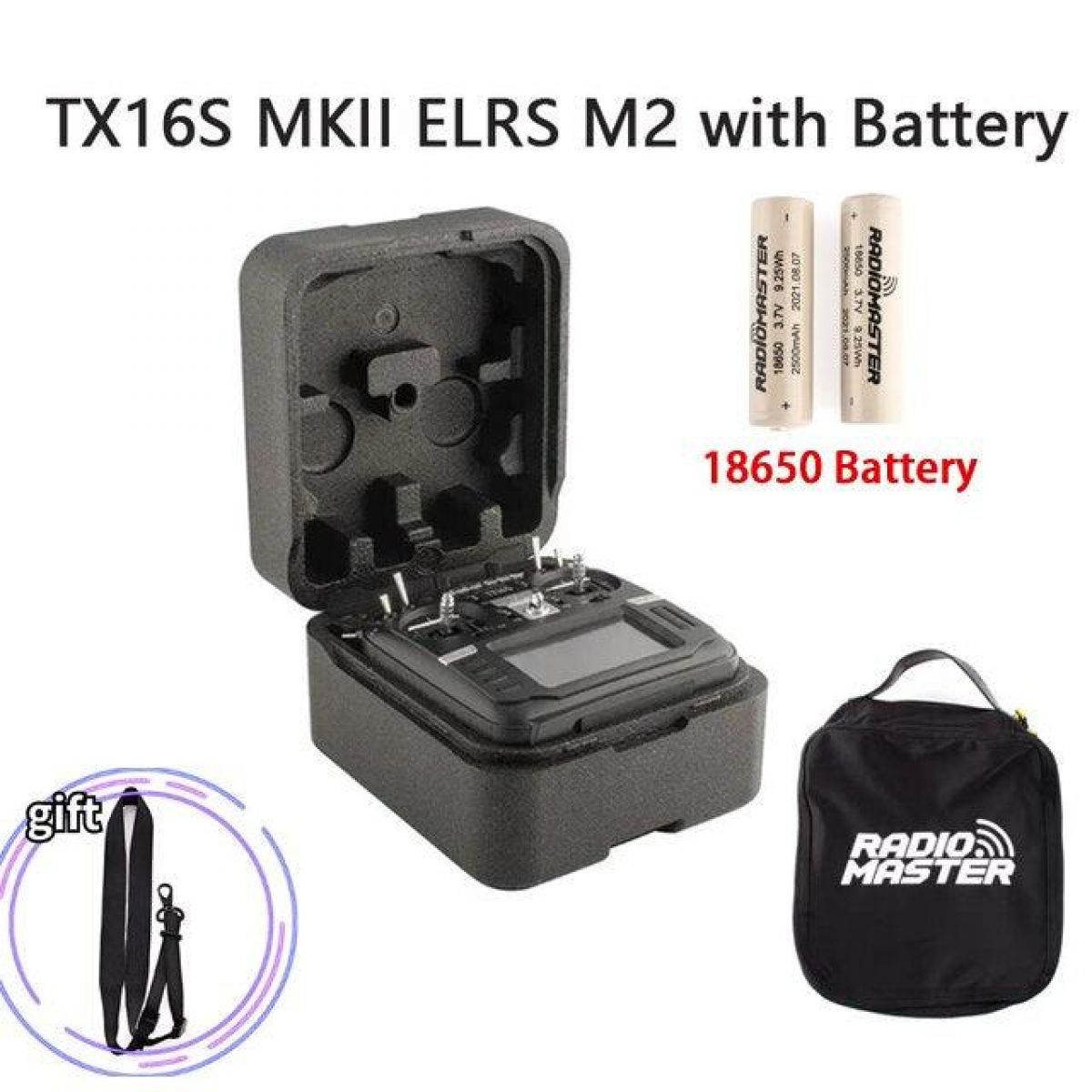 Аппаратура RadioMaster TX16S Mark II V4.0 4IN1 ELRS Hall Gimbal, EdgeTX/OpenTX, двойные динамики Аппаратура RadioMaster TX16S Mark II V4.0 4IN1 ELRS Hall Gimbal, EdgeTX/OpenTX, двойные динамики