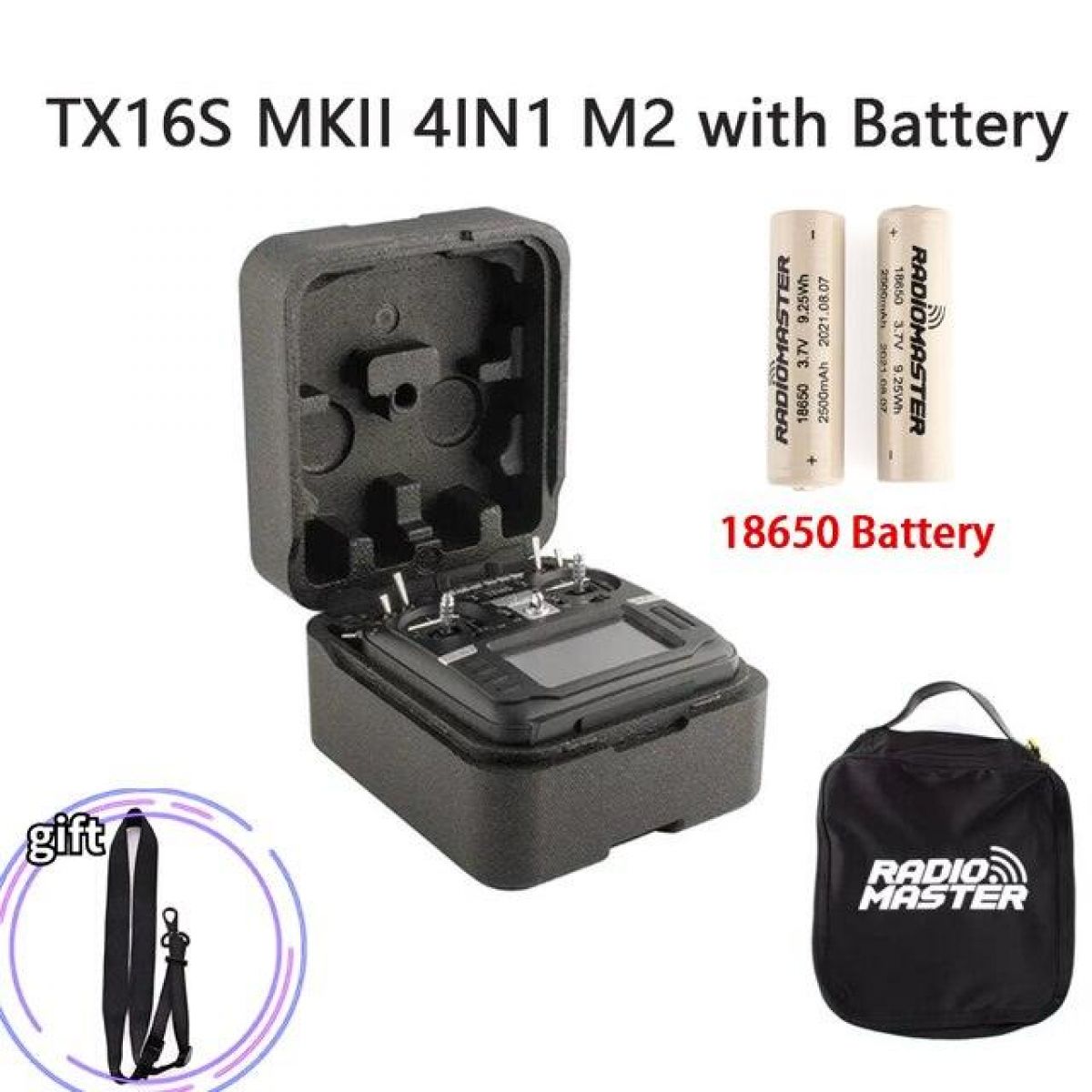 Аппаратура RadioMaster TX16S Mark II V4.0 4IN1 ELRS Hall Gimbal, EdgeTX/OpenTX, двойные динамики Аппаратура RadioMaster TX16S Mark II V4.0 4IN1 ELRS Hall Gimbal, EdgeTX/OpenTX, двойные динамики