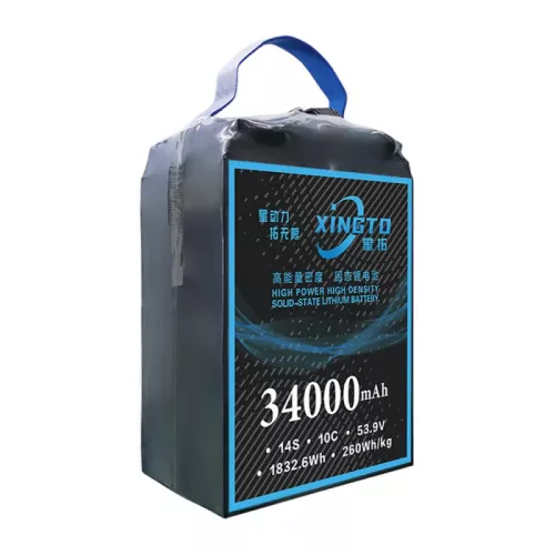 XINGTO 53.9V 14S HV 34000mAh 10C LiPo — высокоплотный полутвердотельный аккумулятор для БПЛА