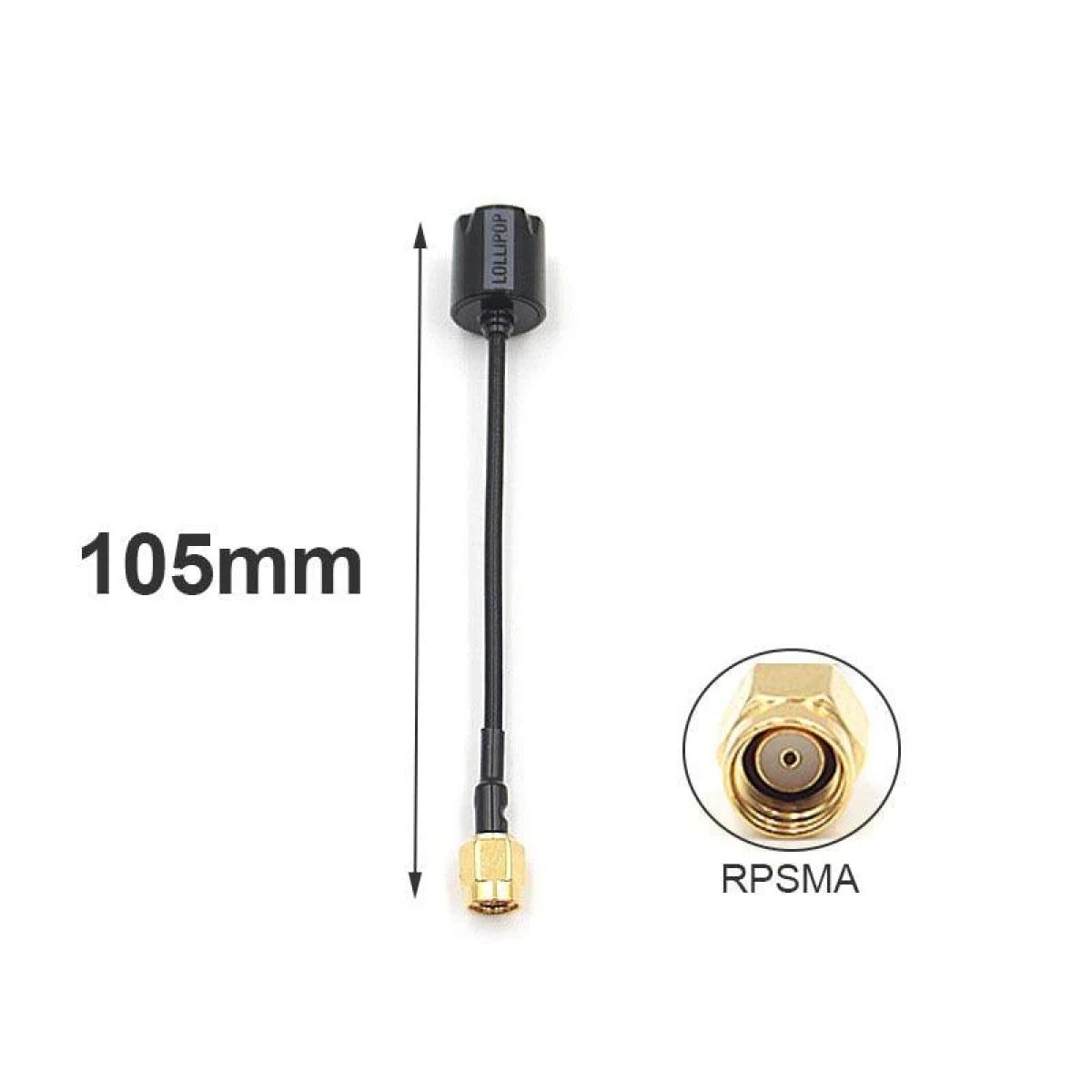 Антенна Micro Lollipop 5,8G RHCP для FPV дронов, 65/105/145мм, SMA/RP-SMA/MMCX/UFL, DIY Антенна Micro Lollipop 5,8G RHCP для FPV дронов, 65/105/145мм, SMA/RP-SMA/MMCX/UFL, DIY