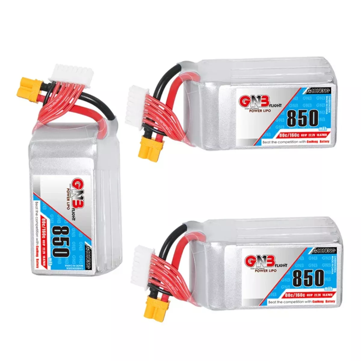 GaoNeng GNB 6S 22.2В 850мАч 80C/160C LiPo аккумулятор для FPV гоночного квадрокоптера GaoNeng GNB 6S 22.2В 850мАч 80C/160C LiPo аккумулятор для FPV гоночного квадрокоптера