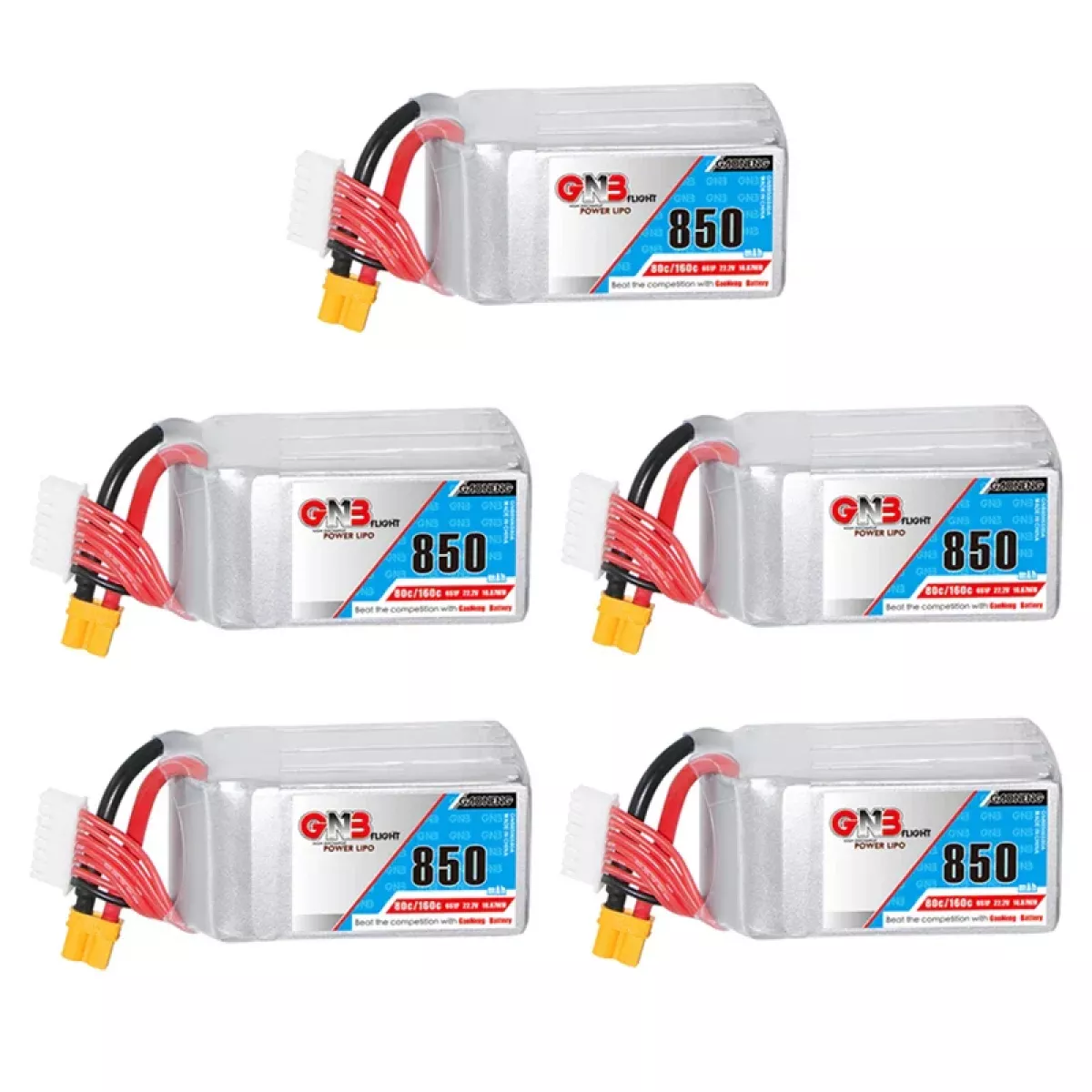 GaoNeng GNB 6S 22.2В 850мАч 80C/160C LiPo аккумулятор для FPV гоночного квадрокоптера GaoNeng GNB 6S 22.2В 850мАч 80C/160C LiPo аккумулятор для FPV гоночного квадрокоптера