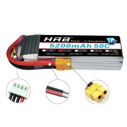 HRB LiPo аккумулятор 5200mAh 3S 11.1V/14.8V/18.5V/22.2V 50C Deans T XT60 для RC моделей, дронов