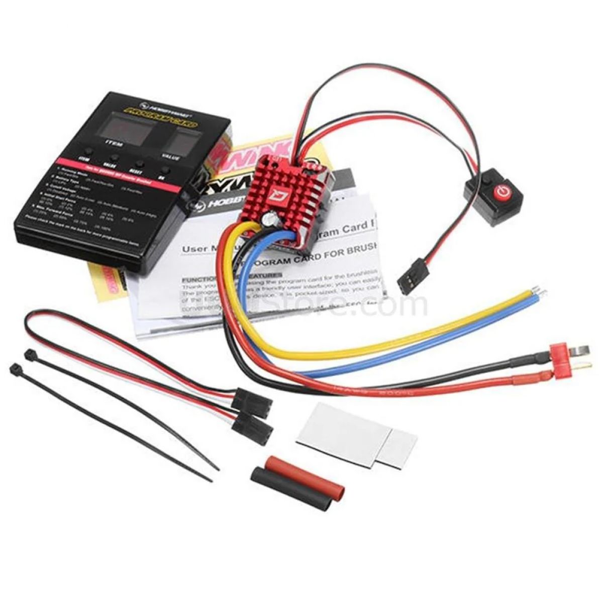 Hobbywing QuicRun ESC WP 80A для моделей 1:10/1:8, Brushed, влагозащита, регулятор скорости Hobbywing QuicRun ESC WP 80A для моделей 1:10/1:8, Brushed, влагозащита, регулятор скорости