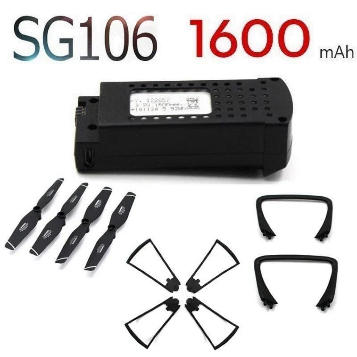 Оригинальный аккумулятор SG106 1600mAh 3.7V LiPo для дрона, квадрокоптера, запасная батарея Оригинальный аккумулятор SG106 1600mAh 3.7V LiPo для дрона, квадрокоптера, запасная батарея