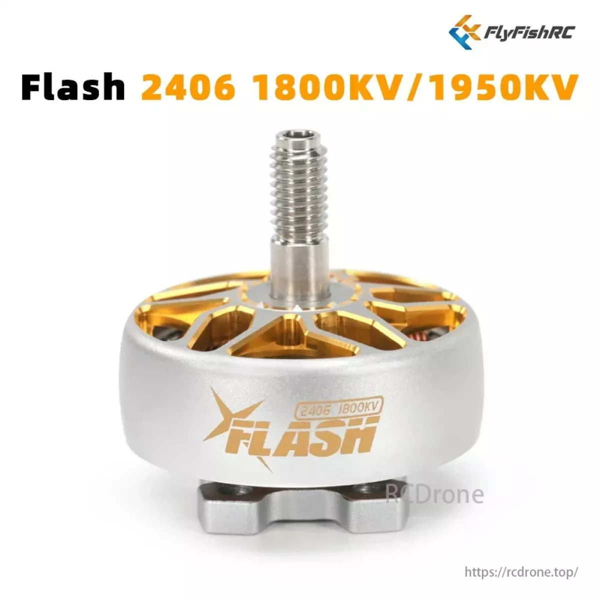 Бесколлекторный двигатель FlyFishRC Flash 2406 1800KV/1950KV 6S для FPV дронов 5-6 дюймов Бесколлекторный двигатель FlyFishRC Flash 2406 1800KV/1950KV 6S для FPV дронов 5-6 дюймов