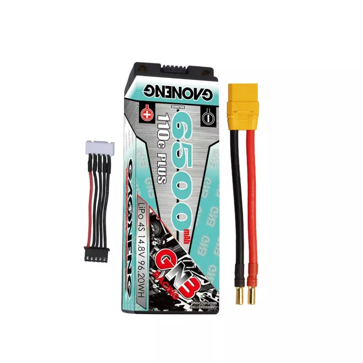 Аккумулятор LiPo GNB 4S 14.8В 6500мАч 110C/220C с жёстким корпусом и разъемом 5мм Bullet Аккумулятор LiPo GNB 4S 14.8В 6500мАч 110C/220C с жёстким корпусом и разъемом 5мм Bullet