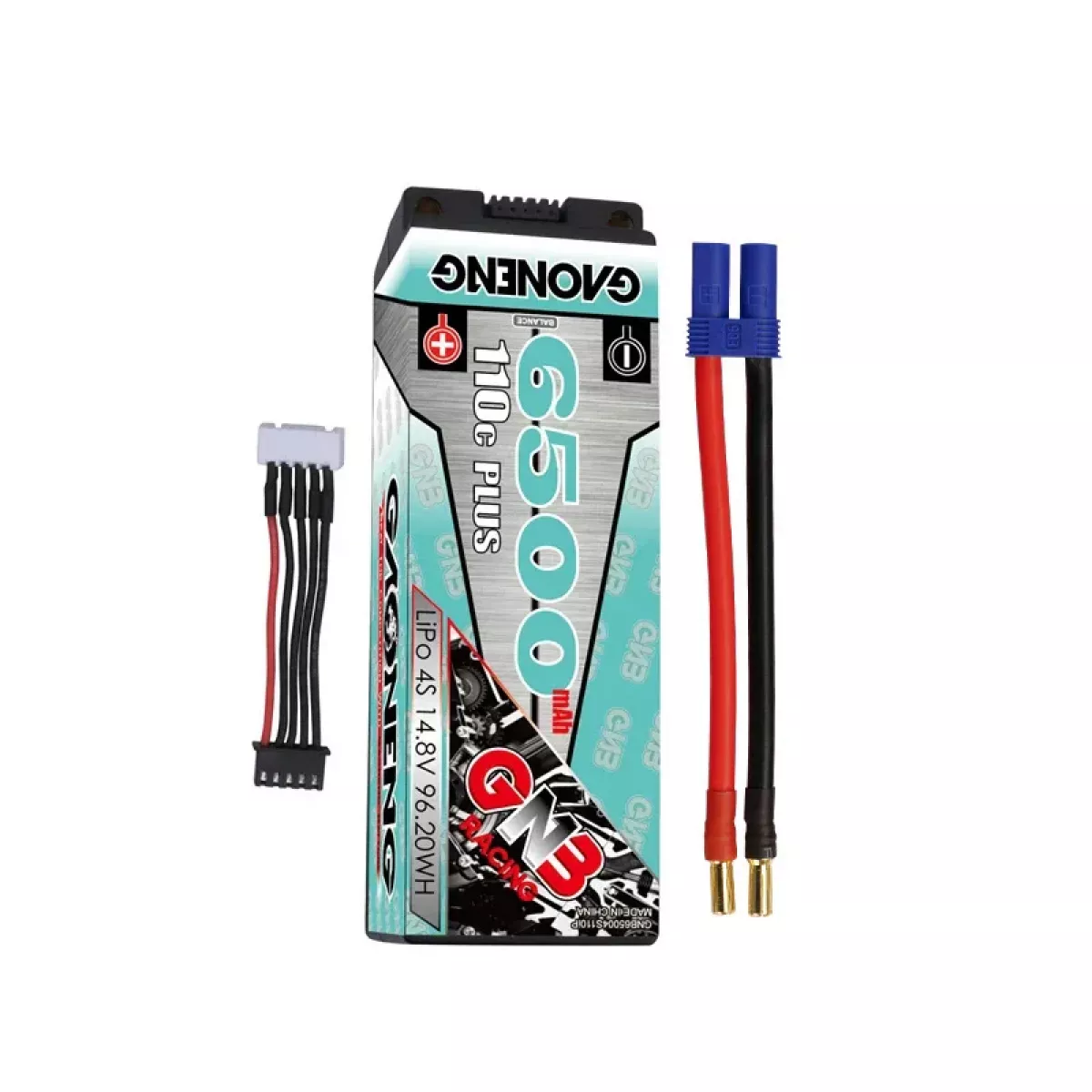 Аккумулятор LiPo GNB 4S 14.8В 6500мАч 110C/220C с жёстким корпусом и разъемом 5мм Bullet Аккумулятор LiPo GNB 4S 14.8В 6500мАч 110C/220C с жёстким корпусом и разъемом 5мм Bullet