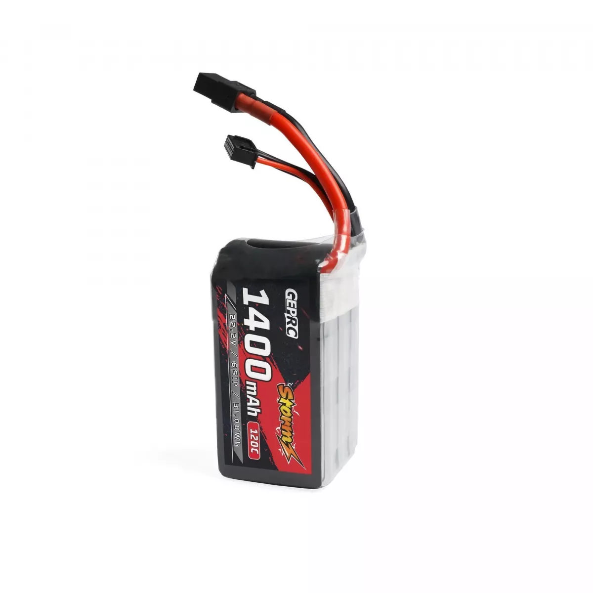 Аккумулятор GEPRC Storm 22.2В 6S 1400мАч 120C LiPo с XT60 для FPV фристайл и гоночных дронов Аккумулятор GEPRC Storm 22.2В 6S 1400мАч 120C LiPo с XT60 для FPV фристайл и гоночных дронов