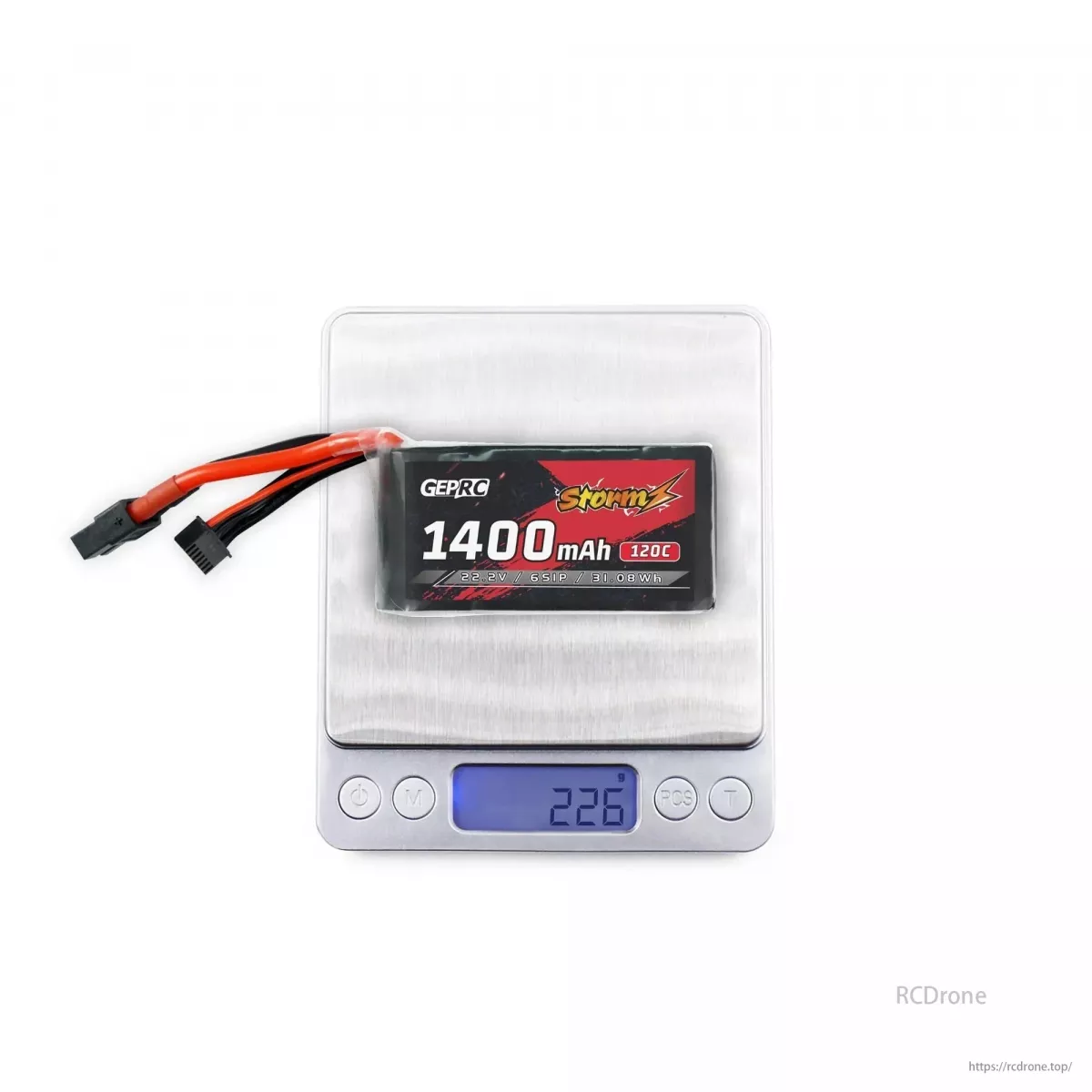 Аккумулятор GEPRC Storm 22.2В 6S 1400мАч 120C LiPo с XT60 для FPV фристайл и гоночных дронов Аккумулятор GEPRC Storm 22.2В 6S 1400мАч 120C LiPo с XT60 для FPV фристайл и гоночных дронов