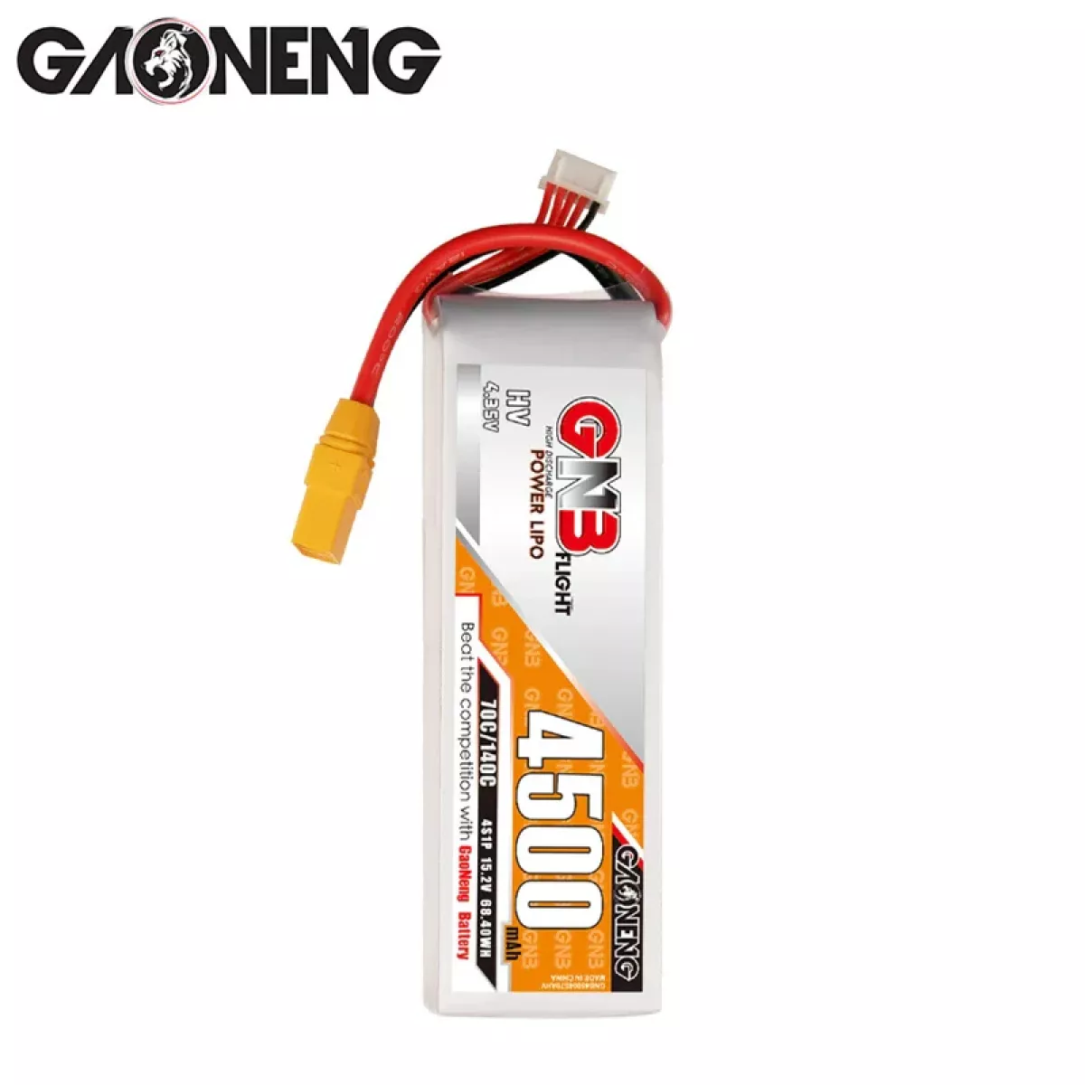 Аккумулятор LiPo GNB 4S HV 15.2В 4500мАч 70C/140C для дронов Аккумулятор LiPo GNB 4S HV 15.2В 4500мАч 70C/140C для дронов