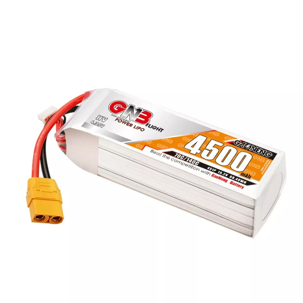 Аккумулятор LiPo GNB 4S HV 15.2В 4500мАч 70C/140C для дронов Аккумулятор LiPo GNB 4S HV 15.2В 4500мАч 70C/140C для дронов