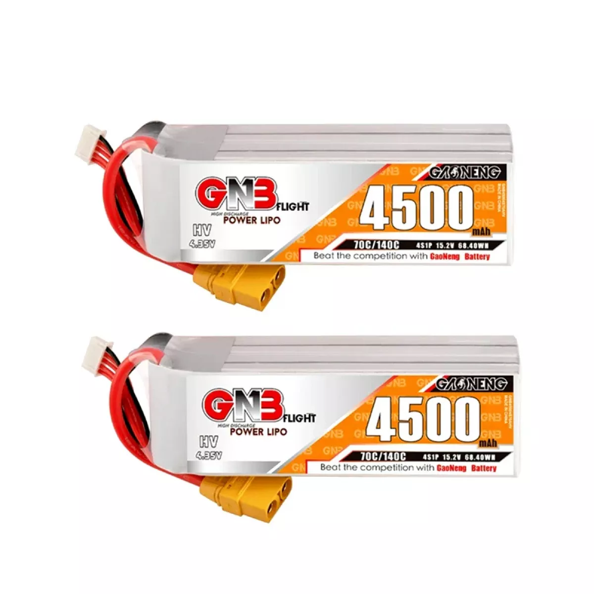 Аккумулятор LiPo GNB 4S HV 15.2В 4500мАч 70C/140C для дронов Аккумулятор LiPo GNB 4S HV 15.2В 4500мАч 70C/140C для дронов