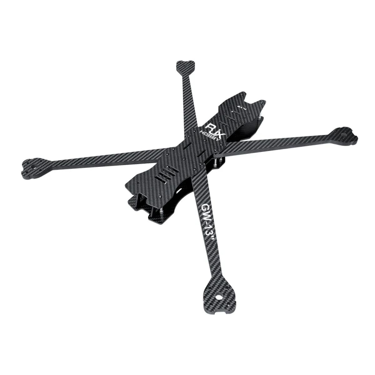 Карбоновая рама RJXHOBBY GW-13 525мм, твил, матовая, 13" FPV дальнего радиуса, Frame Kit Карбоновая рама RJXHOBBY GW-13 525мм, твил, матовая, 13" FPV дальнего радиуса, Frame Kit