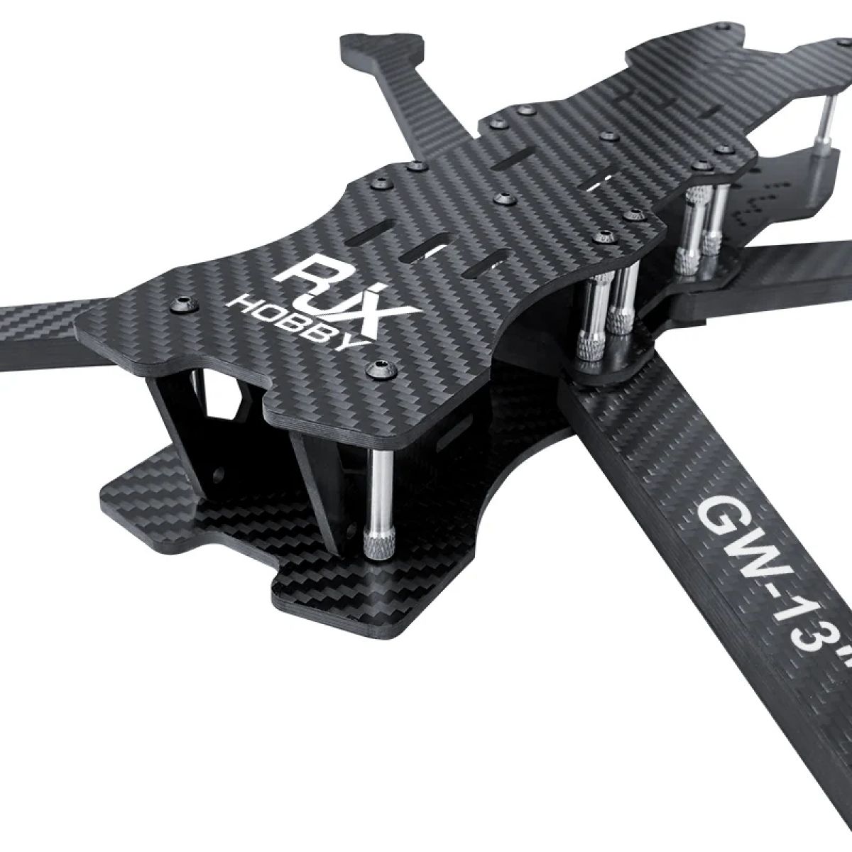 Карбоновая рама RJXHOBBY GW-13 525мм, твил, матовая, 13" FPV дальнего радиуса, Frame Kit Карбоновая рама RJXHOBBY GW-13 525мм, твил, матовая, 13" FPV дальнего радиуса, Frame Kit