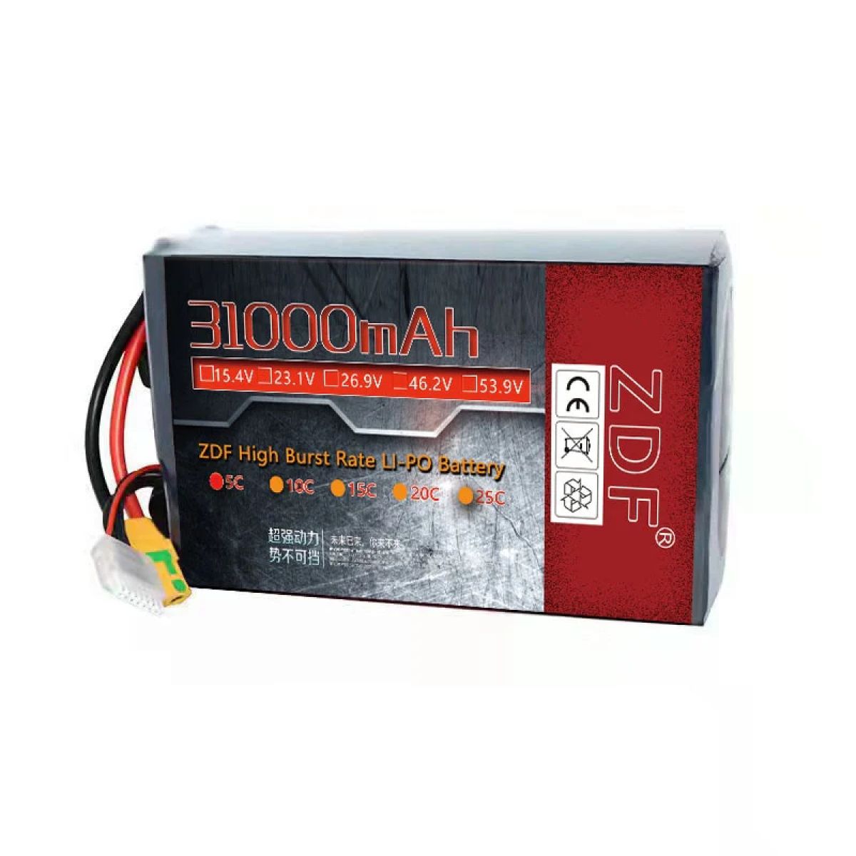 ZDF аккумулятор 6S 23.1V 12000–42000mAh 15C твердотельный для сельскохозяйственных дронов ZDF аккумулятор 6S 23.1V 12000–42000mAh 15C твердотельный для сельскохозяйственных дронов