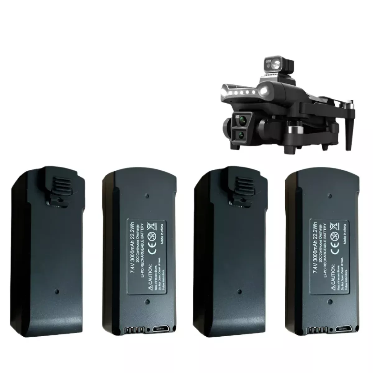 Аккумулятор для дрона V198, 7.4V, ёмкость 3000mAh Аккумулятор для дрона V198, 7.4V, ёмкость 3000mAh