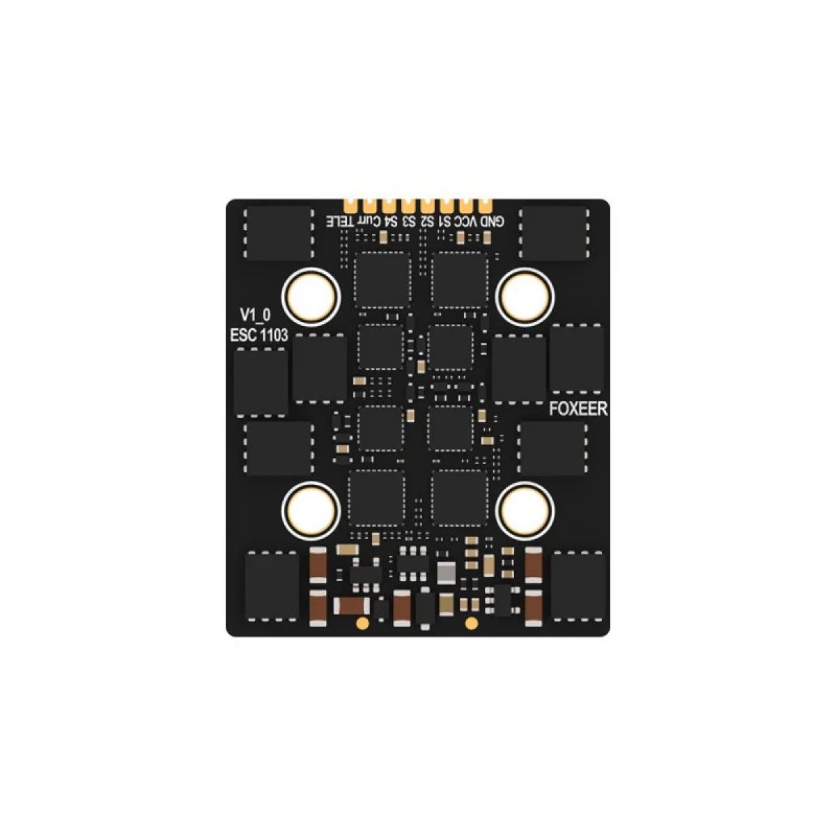 Foxeer Reaper F4 Slim Mini ESC 128K 60A BL32 4в1 9–40В 20мм M3 для квадрокоптеров Foxeer Reaper F4 Slim Mini ESC 128K 60A BL32 4в1 9–40В 20мм M3 для квадрокоптеров