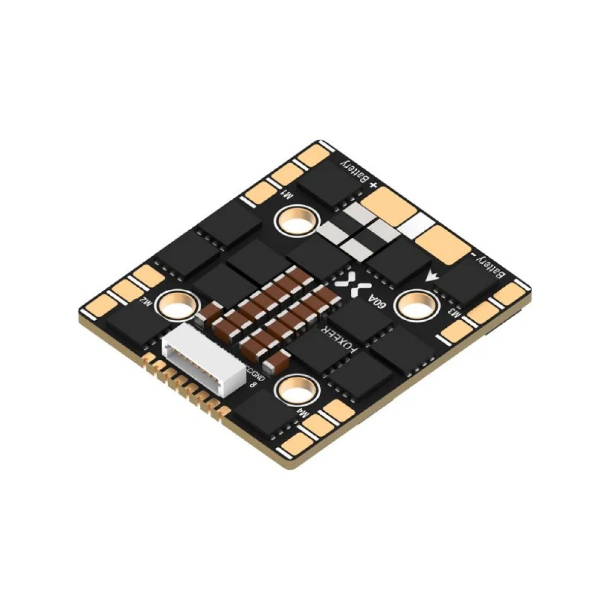 Foxeer Reaper F4 Slim Mini ESC 128K 60A BL32 4в1 9–40В 20мм M3 для квадрокоптеров Foxeer Reaper F4 Slim Mini ESC 128K 60A BL32 4в1 9–40В 20мм M3 для квадрокоптеров