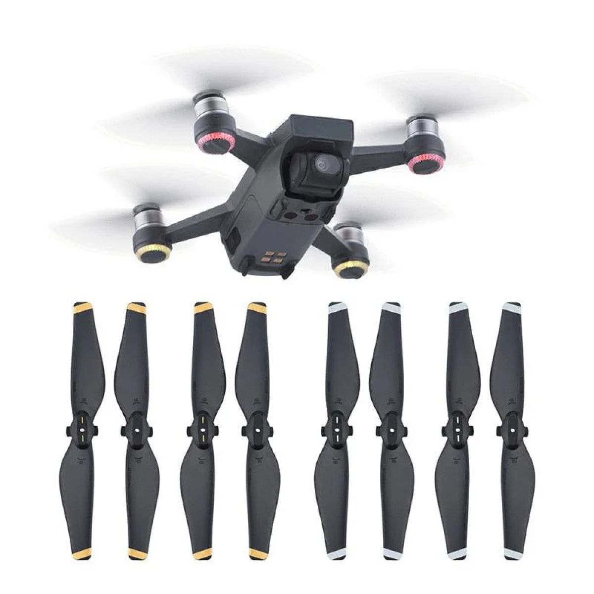 Бесшумные быстросъемные пропеллеры 4732S для DJI Spark, запасные лопасти и аксессуары Бесшумные быстросъемные пропеллеры 4732S для DJI Spark, запасные лопасти и аксессуары