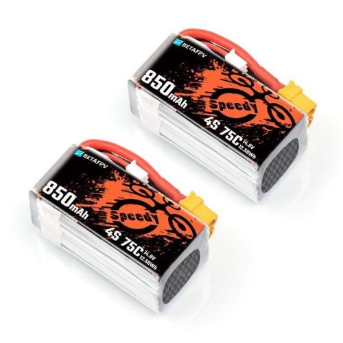 2 шт. BETAFPV 4S 850mAh 75C LiPo аккумулятор XT30/XT60 для Pavo30 FPV гоночного квадрокоптера