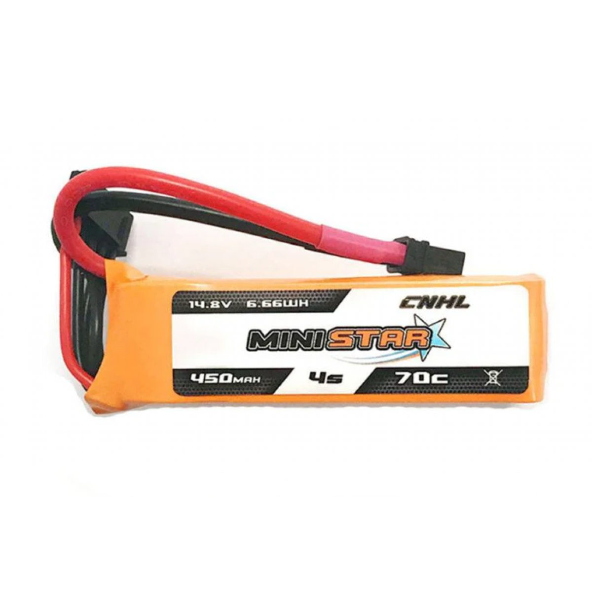 Комплект 4 шт. CNHL Lipo 4S 14.8V 450mAh 70C MiniStar XT30 для FPV дронов CineBee Whoop Toothpick Комплект 4 шт. CNHL Lipo 4S 14.8V 450mAh 70C MiniStar XT30 для FPV дронов CineBee Whoop Toothpick