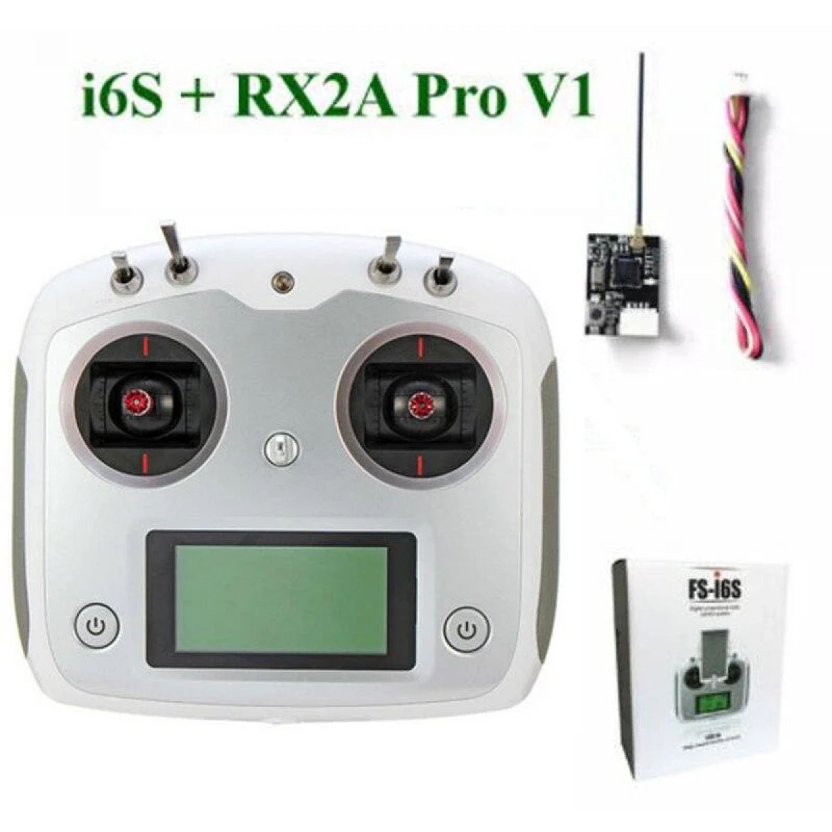 Передатчик FS-i6S Flysky 10CH 2.4G с приёмником FS-iA6B/FS-IA10B для квадрокоптеров и FPV Racing Передатчик FS-i6S Flysky 10CH 2.4G с приёмником FS-iA6B/FS-IA10B для квадрокоптеров и FPV Racing